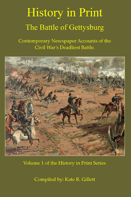 History in Print - The Battle of Gettysburg Book Cover Inland Expressions